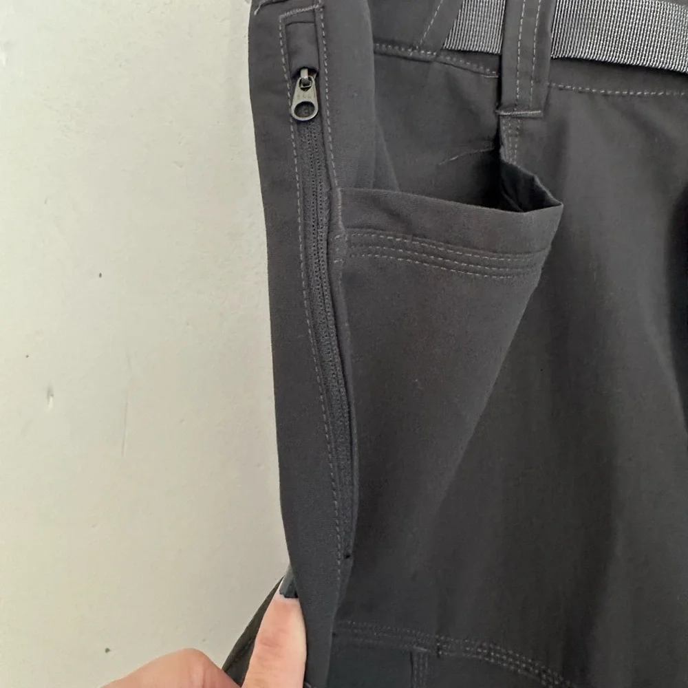 North Face Convertible Paramount Peak Zip-Off Cargo Asphalt Grey Pants Large